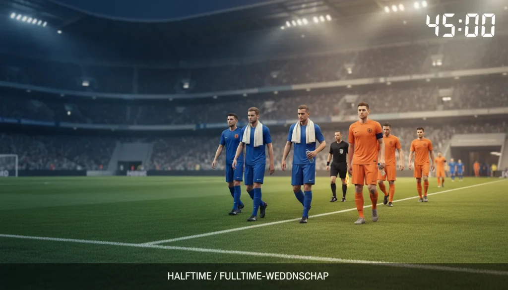 Halftime fulltime weddenschap voetbal uitleg