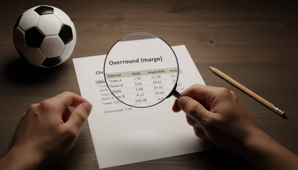 Overround marge bookmakers uitleg sportwedden