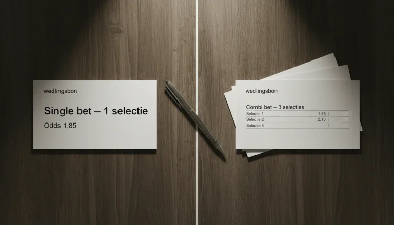 Single bet versus combi bet vergelijking voetbal